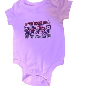 Horror Guys “In This House We” Baby Onesie New Born Size